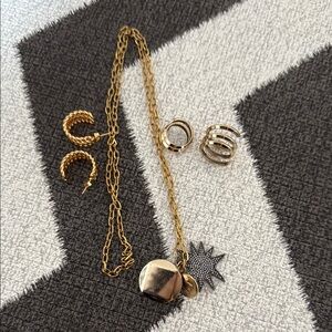 House of Harlow 1960 Gold and Silver Necklace